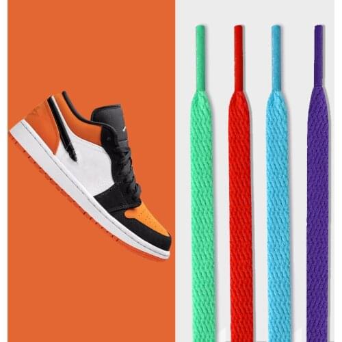 25 Colors Classic Shoe Lace AF1 Casual Shoes Black And White Shoelace Take a walk Sports competition Flat Shoelaces 1 Pair
