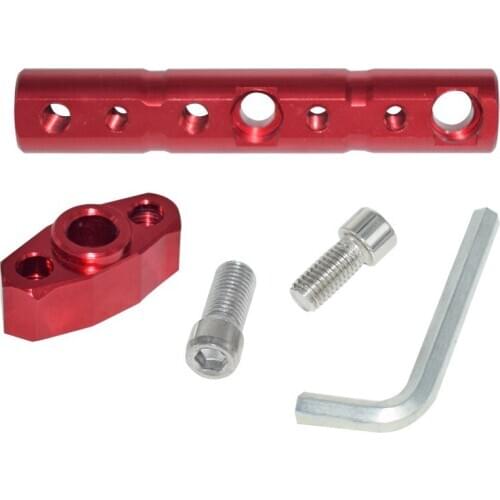 Universal Motorcycle CNC For Phone Gps Clamp Holder Stand Rearview Mirror Extender Bracket Bar 8/10mm Extension Bar Bracket