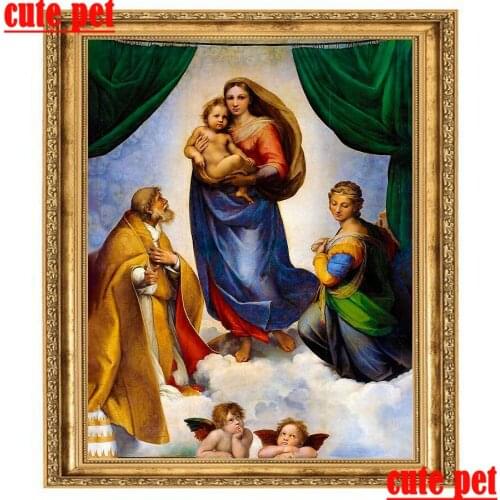 Cross stitch Virgin Mary diy wallpaper puzzle Religion diamond painting Full drill rhinestone mosaic Diamond embroidery Handmade