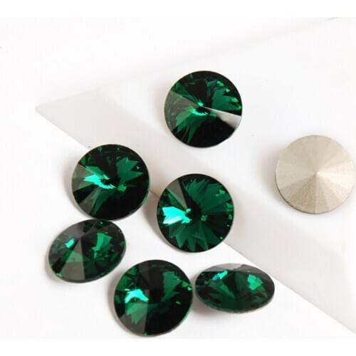 YANRUO 1122 Emerald Crystals Nail Rhinestones Diamond Rivoil Crystals Stones Shiny Gems Manicure Nails Art Decoratio