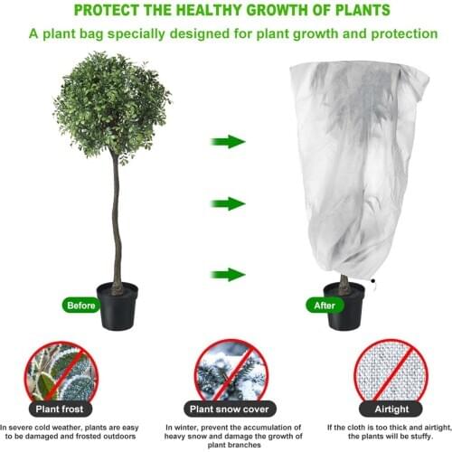 Yard Garden Winter Flowers & Trees Anti-freezing Cover Warm Cover Tree Shrub Plant Protecting Bag Frost Protection
