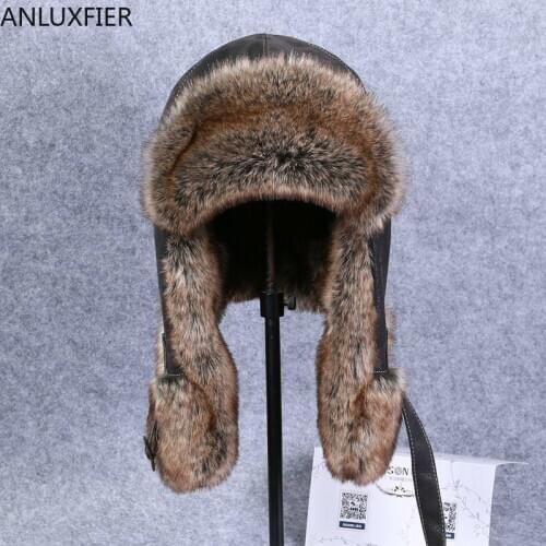 B-8523 Adult Warm Bomber Hats Mens Lei Feng Hat Ear Guard Cotton Warm Driving Riding Cap Northeast Hair Ski Cap Mens Fur Hat