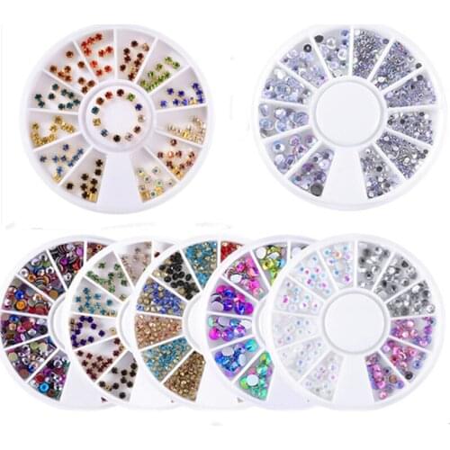 Color Crystal Glitter Rhinestone glass flat rhinestone non-thermoset sewing fabric garment wedding fingernail DIYcraft accessory