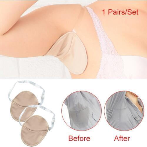 1 Pair Underarm Absorbing Sweat Shield Pad Washable Armpit Sweat Guards Shoulder Dropshipping