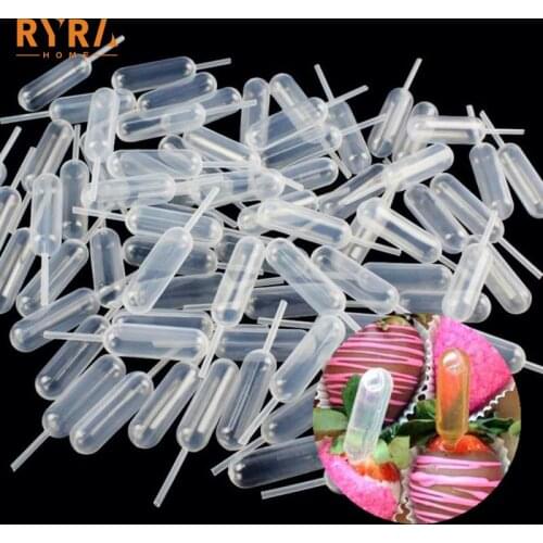 50pcs/Lot 4ml Disposable Squeeze Transfer Pipettes Dropper For Silicone Mold UV Epoxy Resin Jewelry Making Cake Decorating Tools