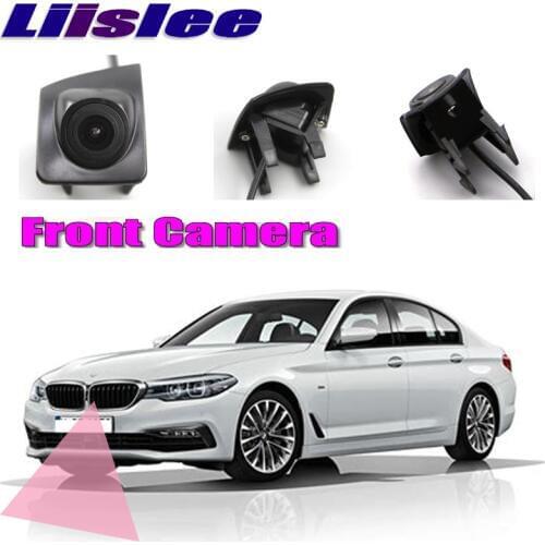 LiisLee Car Front Camera Hood Mesh Front Grille CAM For BMW 5 Series G30 / G31 / G38 2017 2018 DIY Manually Control Front Camera