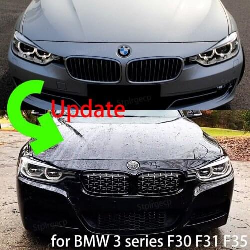 Diamond Front Bumper Kidney Grill Double Slat Racing Sport Grille for BMW 3 series F30 F31 F35 2011-19 Car Accessories