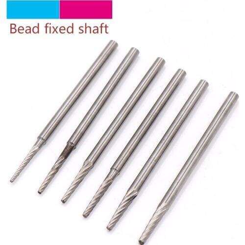 1pcs 1.2/1.6/1.8/2/2.2/2.35mm Beads Polishing Fixed Shaft Mounting Shafts Ball Knife Woodworking Tools Wooden Beads Drill Bit