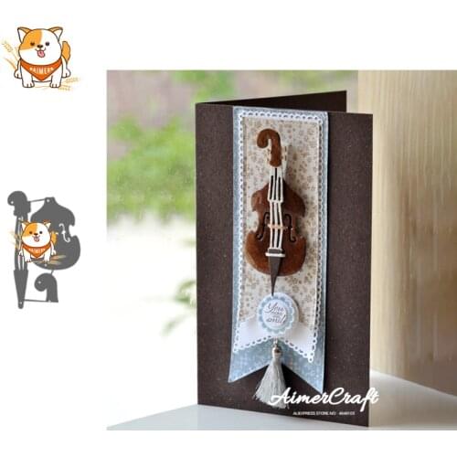 Cello Instrument Metal Cutting Dies Scrapbooking Stencil For DIY Paper Card Decorative Embossing Die Cut Craft Dies New 2019