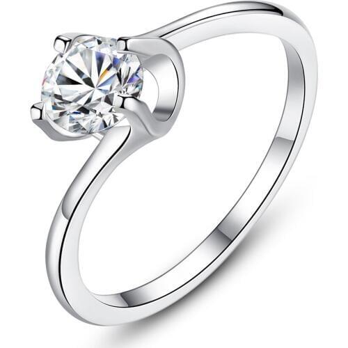 Classic Design Hot Sell Fashion Shiny Zircon Female Finger Fings Jewellery Wholesale Anniversary Gift