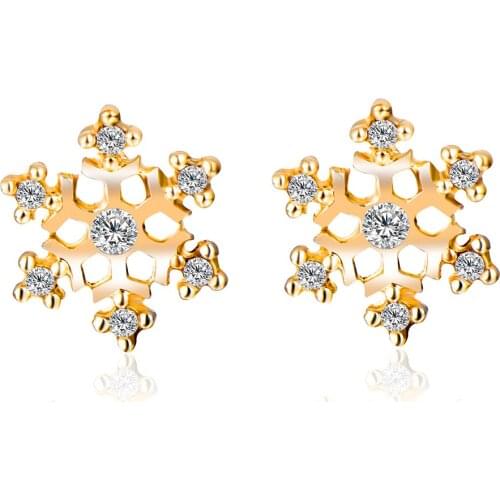 Fashion High Quality Cubic Zirconia Exquisite Shining Six Square Geometric element Ear Stud For Woman Girls Party Jewelry Gift