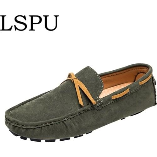 New Arrivals Handmade Men Loafers Slip On Breathable Tassel Casual Driving Shoes Lightweight Moccasins For Men Plus Size 38-48