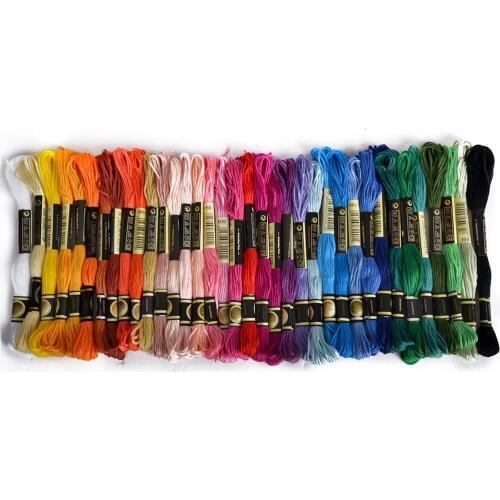 Cxc threads DIY DMC 3790-3823 Embroidery Floss Embroidery Threads 10PCS/lot 8M Cross-stitch kit Cross stitch Floss Kits 11.12