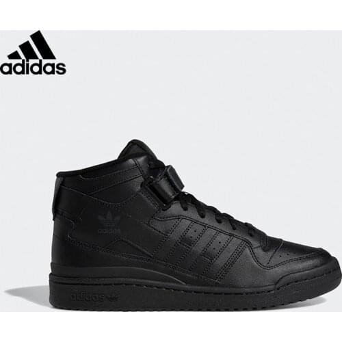 Original Adidas Forum Mid Unisex Men 'S Women 'S Black Sports Shoes GV9767 Adidas Sneaker
