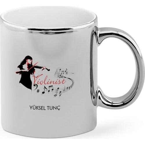 Personalized Professional Violinist Chrome Mug Cup-1