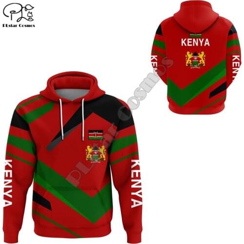 PLstar Cosmos Kenya Country Flag Tribe Culture Tattoo Tracksuit 3Dprint Men/Women NewFashion Harajuku Hoodies Pullover Jacket 25