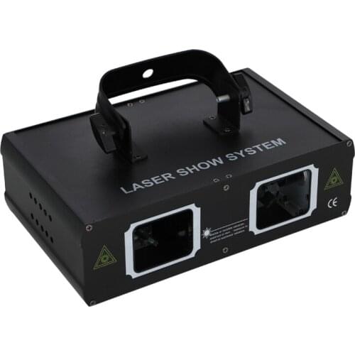 Promotion 2 Lens RGB Beam disco Laser Light DMX 512 Professional DJ Laser Party Show Club Holiday Home Bar Stage Lighting