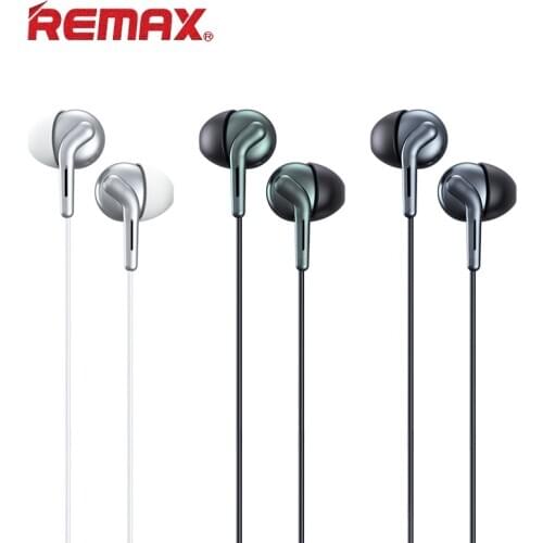 REMAX Wired Headphones RB-595 Intelligent Noise Reduction Music Wired Semi-in-ear Earphones Multifunctional HIFI Music Headsets