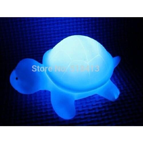 Gags & Practical Jokes Colorful The Tortoise A Night Light Small Turtle Light-emitting Toys Novelty Gag Unisex Movie Tv Plastic