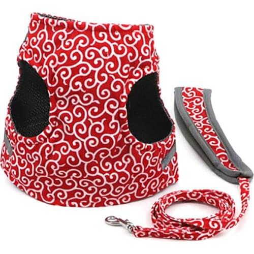 Dog Harness Personalized Adjustable Vest-Style Anti-Stroke Suit Small Medium Dogs Harness And Leash Set Chihuahua French Bulldog