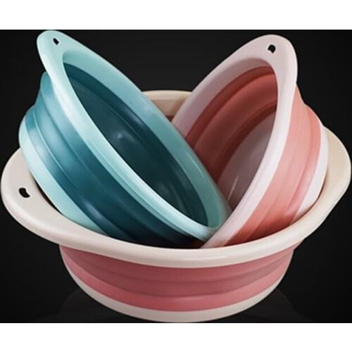 Folding Fishing Bait Bowl Non-Toxic Portable Bait Mixing Tank