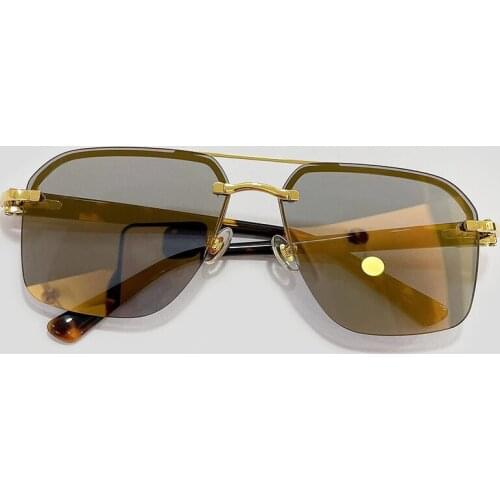 2021 Vintage Sunglasses Men Square Metal Frame Sunglasses Square Mirror Classic Retro Sun Glasses Women Luxury Summer Eyewear