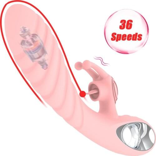 G Spot Vibrator for Women Clit Tongue Licking Dildo Sex Toys 36 Speed Vaginal Clitoral Massager Female Masturbator Adult Product
