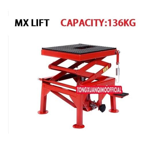 Off-road motorcycle MX lift motor bike stands repair stool Chair hydraulic parking stool maintenance frame 340-870MM RANGE