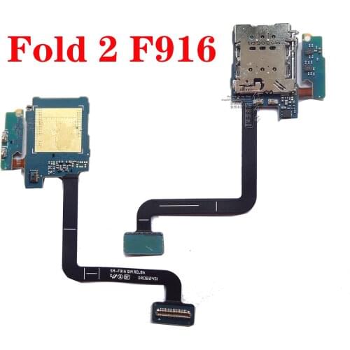 For Samsung Galaxy Fold 2 F916 sim card flex Reader Phone Repair Part