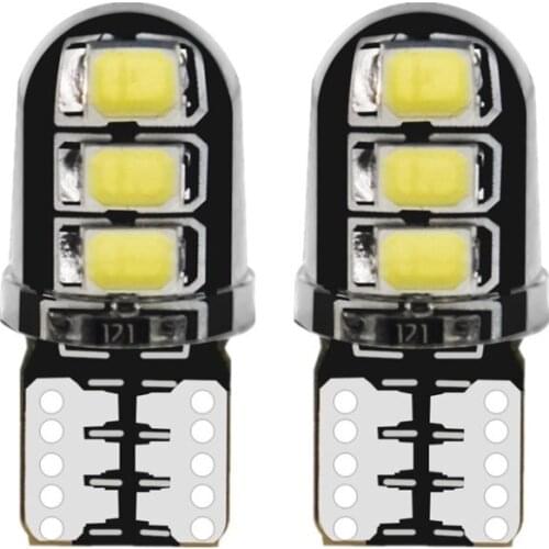 2-10pcs High Power 2835 Chip T10 W5W 15W 194 168 Car LED DRL Interior Reading Map Dome SIDE INDICATOR Lights Car Light Source