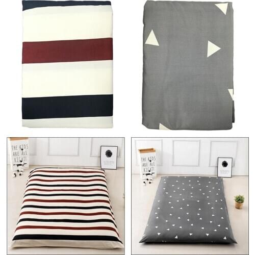 2pcs Printed Washable Floor Mat Bedspread Tatami Mat Cover Bedding Supplies