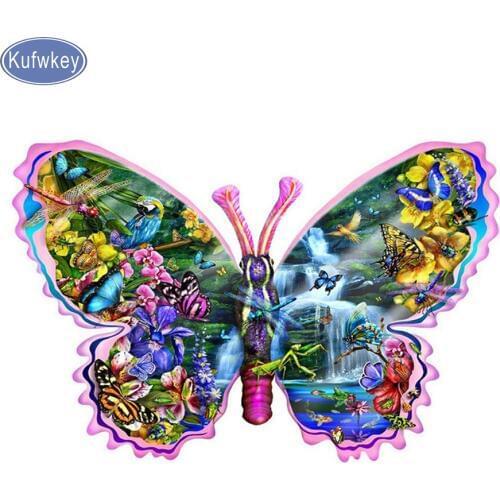 5D Diamond Painting butterfly Full square Drill Square Diamond Embroidery Nature Scenic Pictures Of Rhinestones Home Decoration
