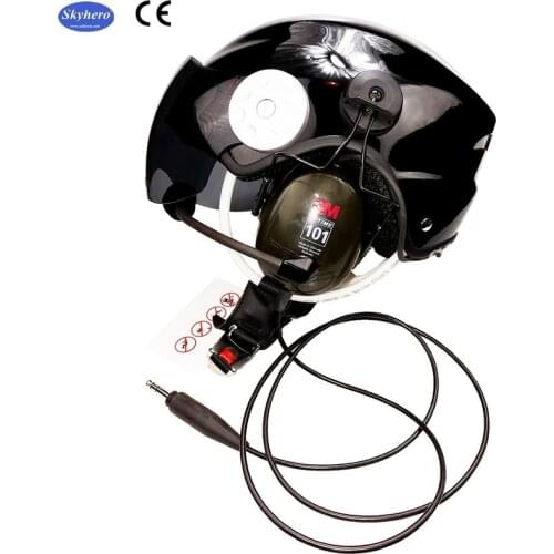 Free Shipping EN966 Standard Noise Cancelling Paramotor Helmet 3m Peltor Earcup 31db Ear Protection