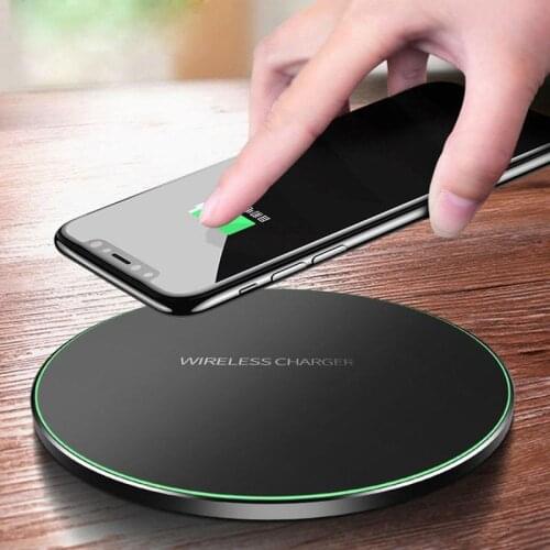 Qi Wireless Charger For iPhone 8 Plus X XR XS Max QC3.0 10W Fast Charging for Samsung S8 S9 Plus Note 9 8 USB Phone Charger Pad