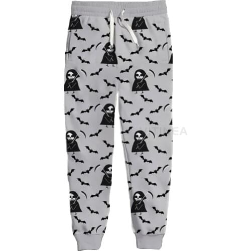 New Fashion Holiday Graphic Spring Autumn Winter Hip Hop Casual Brand 3D Print Halloween Pants Polyester v12
