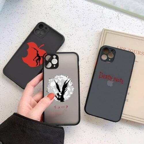Manga Death Note Ryuk Anime Phone Case Matte Transparent for iPhone 7 8 11 12 s mini pro X XS XR MAX Plus coque