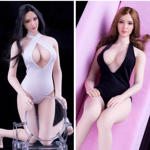 Black/White 1/6 Scale Sexy Bikini Underwear Swimsuit Clothing for 12in Action Figure Phicen Tbleague Toys