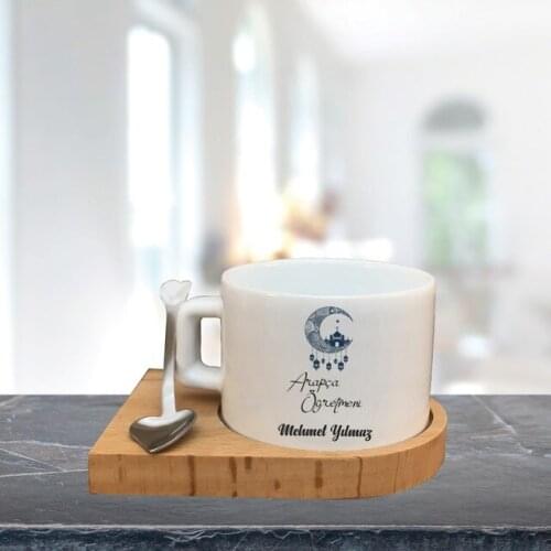 Teachers Day Custom Wood Cup-Arabic Teacher Model 457370712