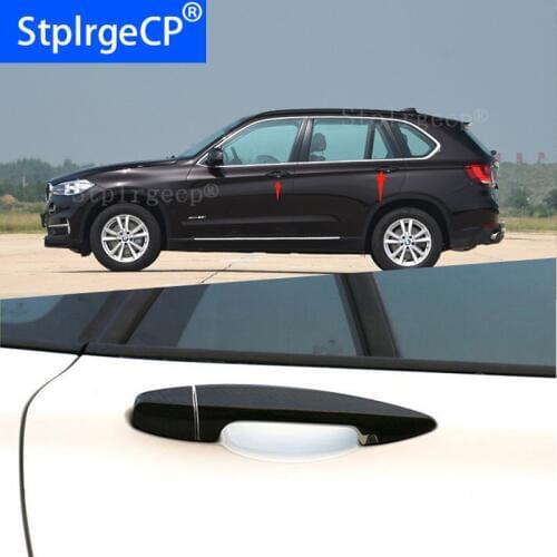 For BMW x5 xDrive35d M50d xDrive289i xDrive35 2014-2018 Car Accessories Carbon Fiber Auto Door Handle Knob Exterior Trim Covers