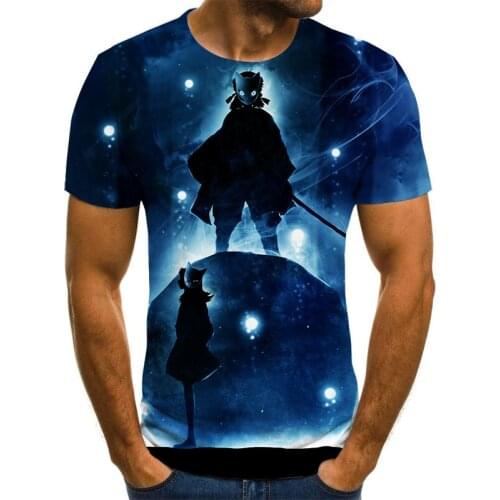 T-shirt men and women children cartoon anime 3D printing T-shirt casual boys girls kids summer fashion mens tops T-shirts