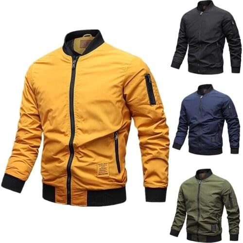 Fashion Bomber Jacket Autumn Men Army Cargo Outdoors Casual Streetwear Mens Jacket Mens New Windbreaker Jackets Coats