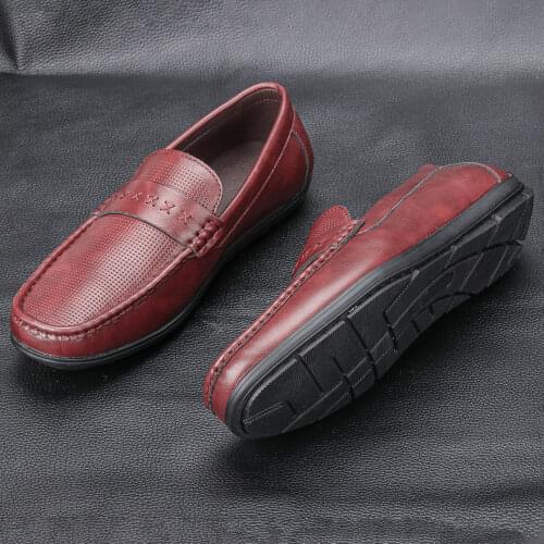 2021 Men Summer Shoes Handmade Comfortable Men Moccasins Fashion Breathable Men Loafers #MS301