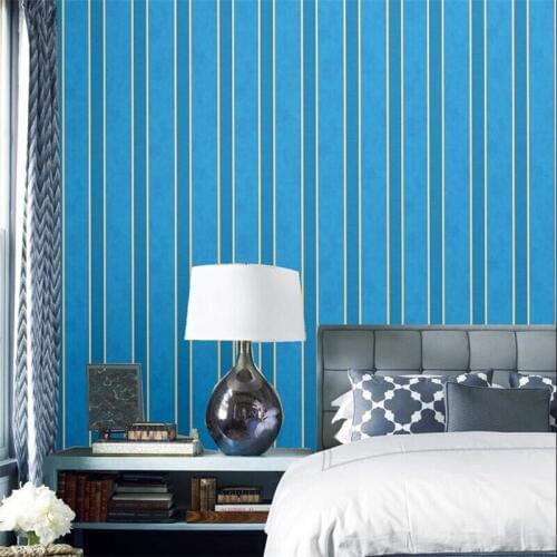 Beibehang New modern minimalist thick vertical stripes PVC scrub wallpaper Study room living room conference salon 3d wallpaper
