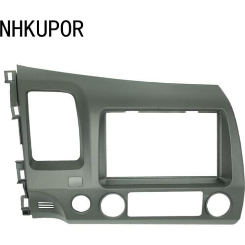 11-063 Radio CD Panel For HONDA Civic Sedan 2007-2011 (Left Wheel) Stereo Fascia Plate Facia Install Double 2 Din Frame Kit