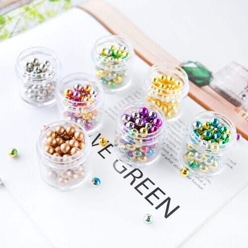 Resin Mold Material For Accessories Jewelry Gold beads transfer beads plated real gold DIY handmade bracelet necklace with beads