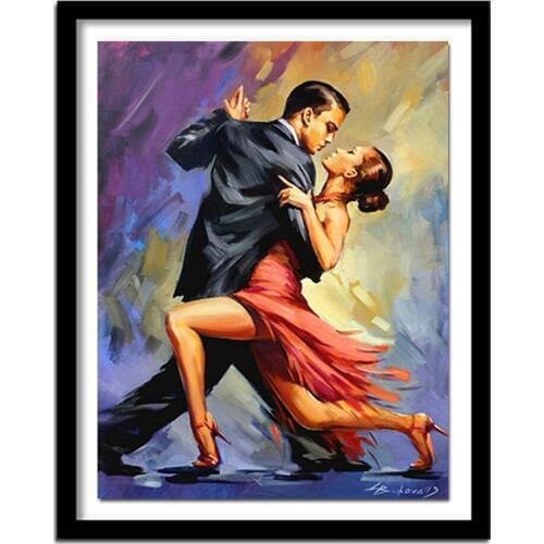 Full Diamond Embroidery Temptation of Tango Couple dancing tango wall art 5d diy Diamond Painting cross stitch Diamond