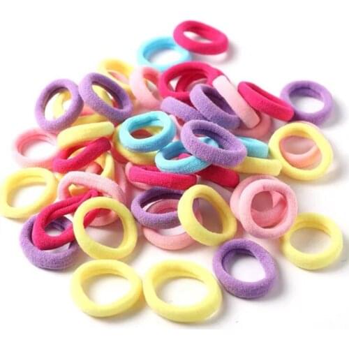 Popular hair bands Selling Jewelry Multi Color Explosion Model Korean Fluorescent Hair Tie Popular Candy Color Hair Tie