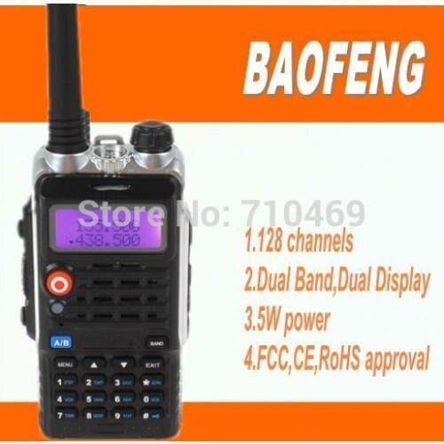 DHL freeshipping+4pcs/lot comunicador Portable Radio Walkie Talkie Baofeng CB Ham Radio Vhf Uhf Dual Band Baofeng