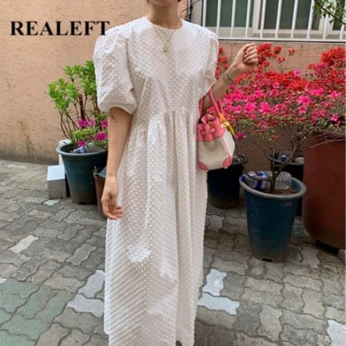 REALEFT Long Summer Dresses