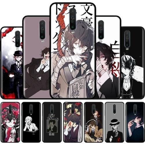 Silicone Case For Xiaomi Redmi Note 9 9S 8 8T 9 Pro 7 Redmi 9 9A 9C 8 8A 7 7A 6 6A Cover Fundas Bungou Stray Dogs Dazai Osamu